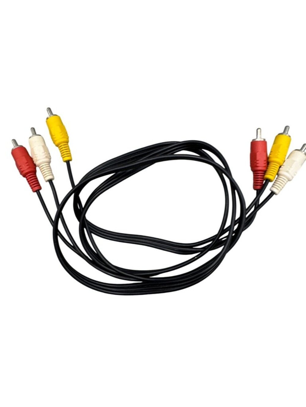 3 RCA Male to 3 RCA Male Composite AV Cable Yellow Red White 4 Feet READ